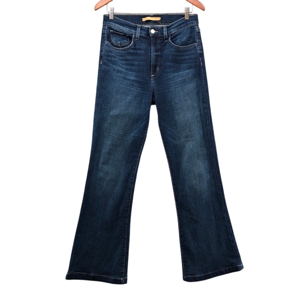 Joe's Jeans The Molly Flare Jeans Womens 28 6 Blue Overflow High Rise Classic